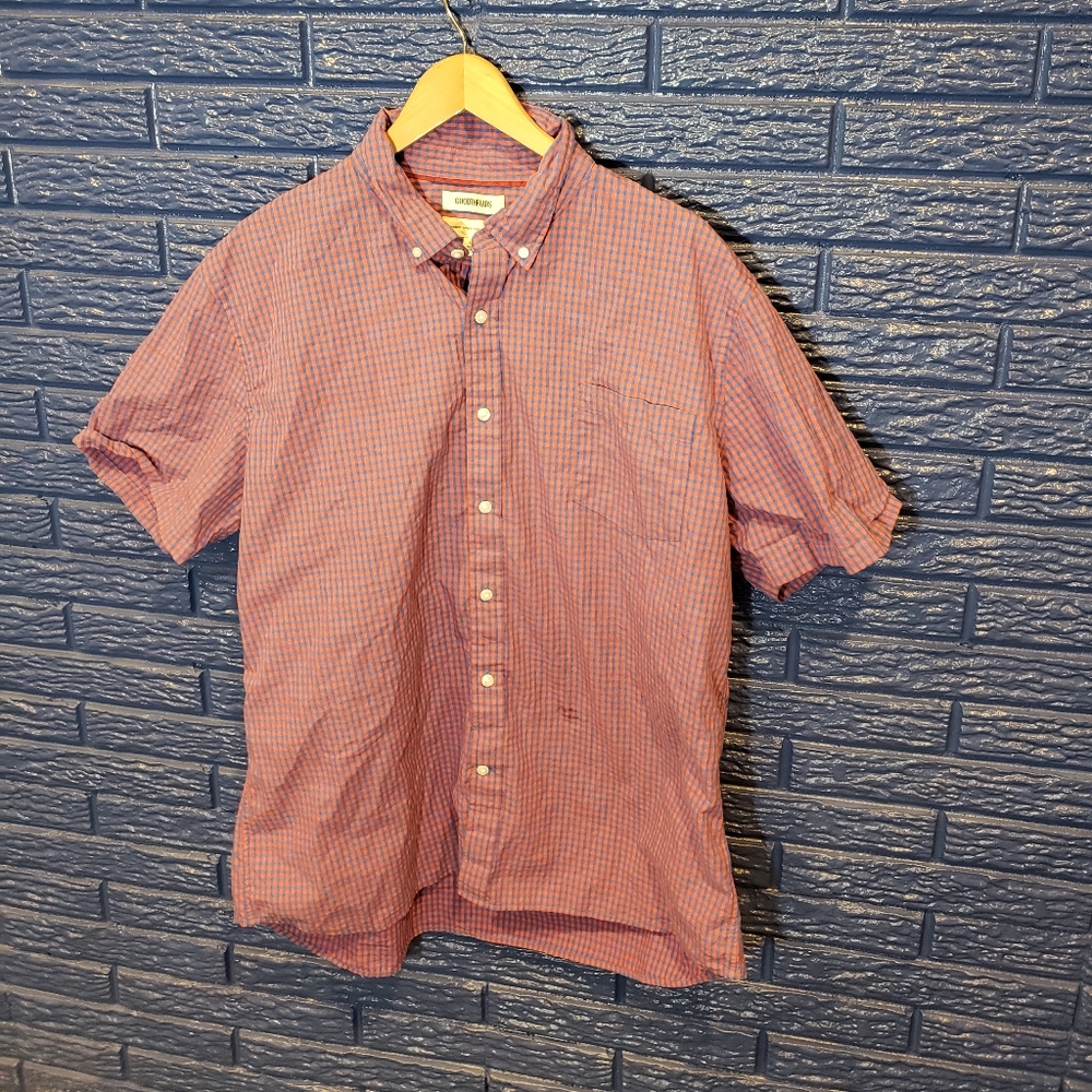 GOODTHREADS XXL BUTTON DOWN SHORT SLEEVE
